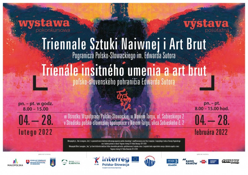 Wystawa pokonkursowa w ramach Triennale Sztuki Naiwnej i Art Brut Pogranicza Polsko-Słowackiego im. Edwarda Sutora